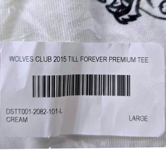 Darc‎ Sport Wolves Club 2015 Till Forever Premium Oversized Tee Large - Picture 5 of 5